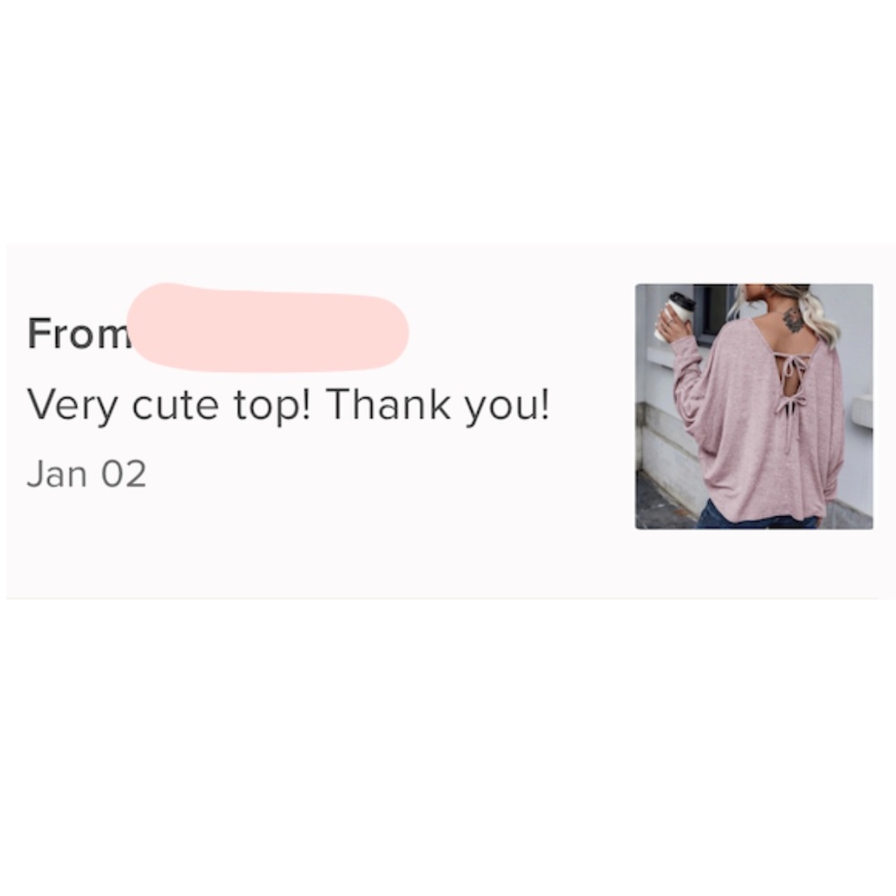 Pink Long Sleeve Tee Shirt V Cut Back Tie Back Long Sleeve Oversized - Picture 8 of 8